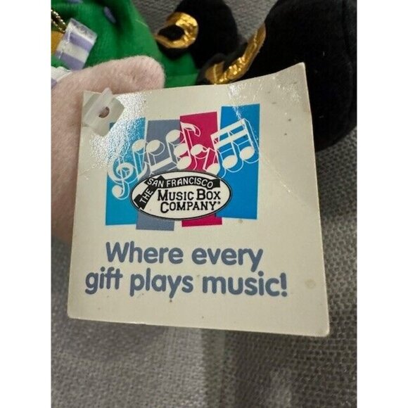 Vtg San Francisco Music Box Co Plush Leprechaun Irish Eyes Smiling Not working - Picture 8 of 12